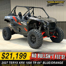 2027 Kawasaki Teryx KRX 1000 TR 64-inch Blue/Orange - photo 1