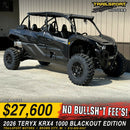 2026 Kawasaki Teryx KRX4 1000 Blackout Edition - photo 1