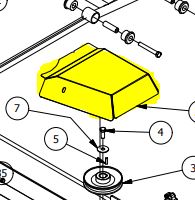 RZ 54" 2016-2019 Pulley Cover