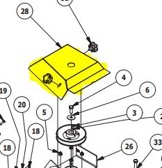 RZ 61" 2016-2019 Pulley Cover