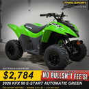 2026 Kawasaki KFX 50 Lime Green E-Start & Automatic - photo 1