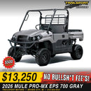 2026 Kawasaki MULE Pro-MX EPS 700 Gray - photo 1