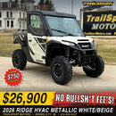 2026 Kawasaki Ridge HVAC Metallic White/Beige - photo 1
