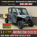 2026 Kawasaki Ridge Crew HVAC Metallic Blue