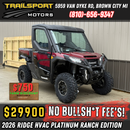 2026 Kawasaki Ridge HVAC Platinum Ranch Edition