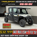 2027 Kawasaki Ridge Crew HVAC White/Beige