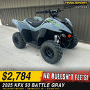 2025 Kawasaki KFX 50 Battle Gray E-Start & Automatic - photo 1