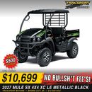 2027 Kawasaki MULE SX 4x4 XC LE Metallic Black - photo 1