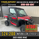 2025 Kawasaki Ridge 1000 HVAC Candy Red