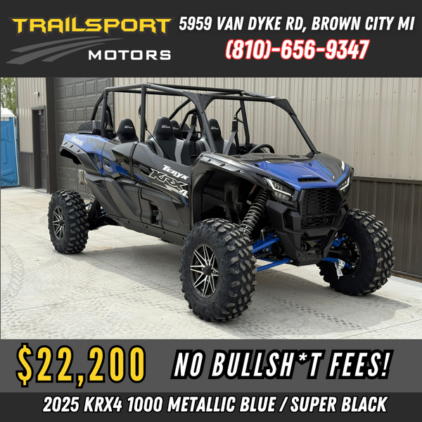 2025 Kawasaki Teryx KRX4 1000 Metallic Blue
