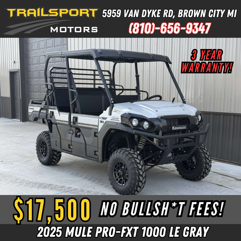 2025 Kawasaki MULE Pro FXT EPS 1000 LE Ice Gray