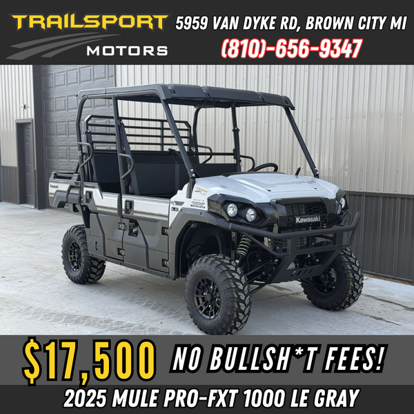 2025 Kawasaki MULE Pro FXT EPS 1000 LE Ice Gray