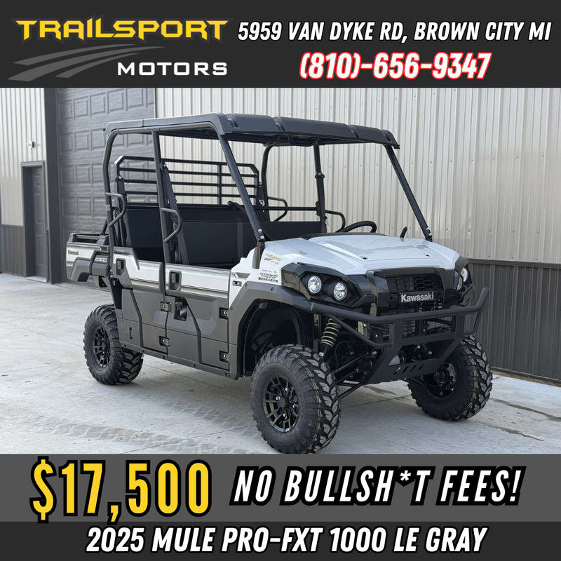 2025 Kawasaki MULE Pro FXT EPS 1000 LE Ice Gray