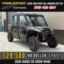 2025 Kawasaki Ridge® XR Crew HVAC 1000 | Metallic Graystone