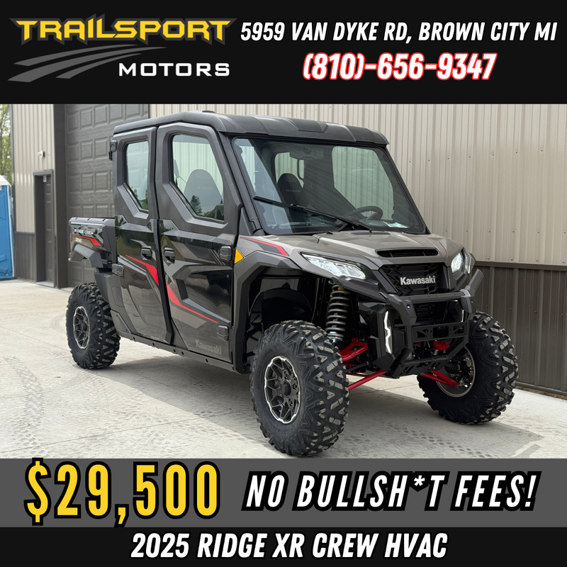 2025 Kawasaki Ridge® XR Crew HVAC 1000 | Metallic Graystone