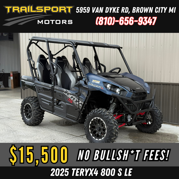 2025 Kawasaki Teryx 800 4 S LE Twilight Blue