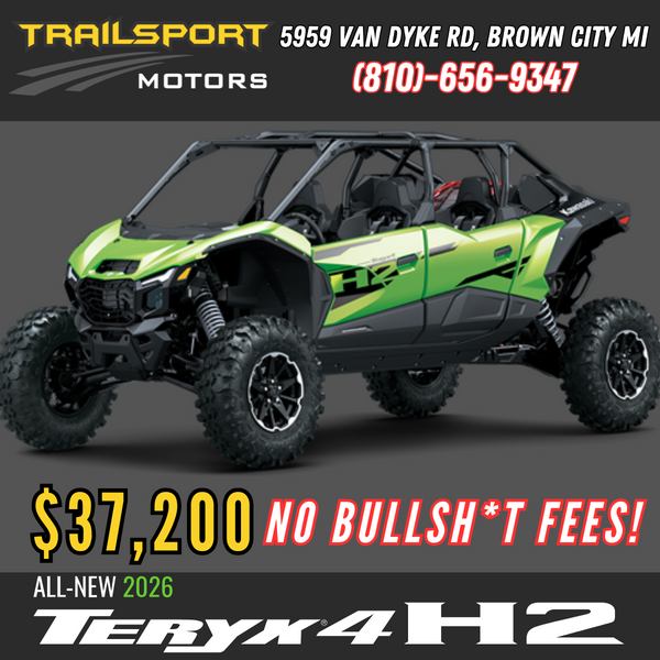 2026 Kawasaki TERYX®4 H2 Supercharged 250hp