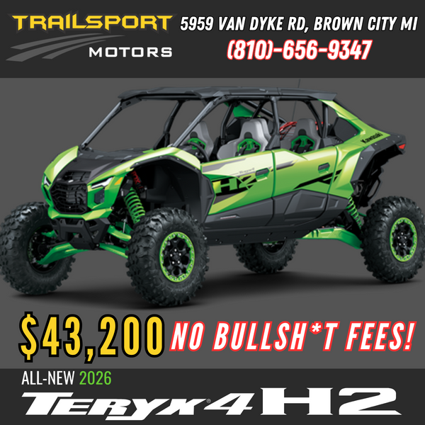 2026 Kawasaki TERYX®4 H2 DELUXE eS Supercharged 250hp