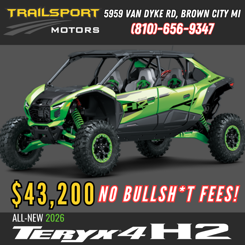 2026 Kawasaki TERYX®4 H2 DELUXE eS Supercharged 250hp