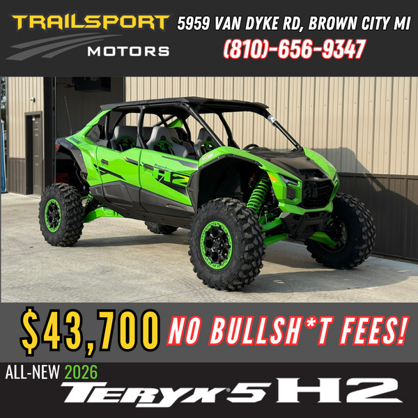 2026 Kawasaki TERYX®5 H2 DELUXE eS Supercharged 250hp