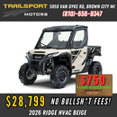 2026 Kawasaki Ridge HVAC Metallic White/Beige