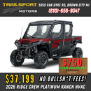 2026 Kawasaki Ridge Crew Platinum Ranch HVAC