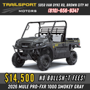 2026 Kawasaki MULE Pro FXR EPS 1000 Smokey Gray