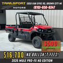 2026 Kawasaki MULE Pro FX EPS 1000 HD Oversize Bed w/ Power Dump