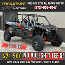 2026 Kawasaki Teryx KRX4 1000 Metallic Grayish Blue/Super Black