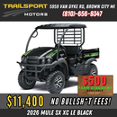2026 Kawasaki MULE SX 4x4 XC LE Metallic Black