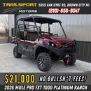 2026 Kawasaki MULE Pro FXT EPS 1000 Platinum Ranch Edition