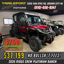 2026 Kawasaki Ridge Crew Platinum Ranch HVAC