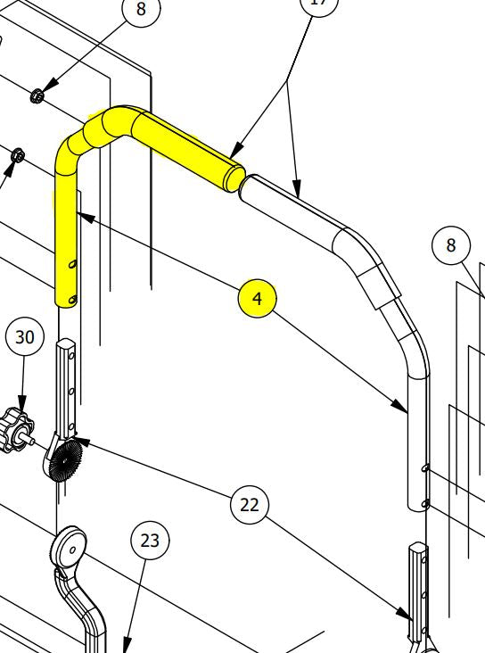 Drive Handle Tube 403-0020-00