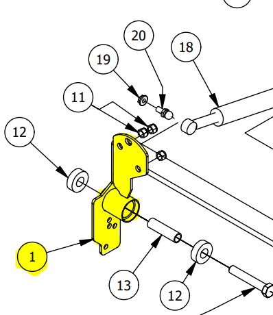 Drive Arm Bracket Assembly 490-0012-00 | 490-0013-00