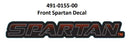 Front Chassis Decal 491-0037-00 | 491-0155-00