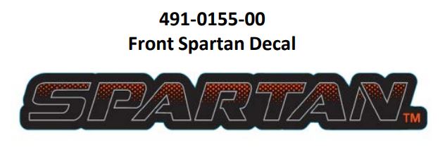 Front Chassis Decal 491-0037-00 | 491-0155-00