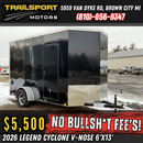 2026 LEGEND Cyclone V-Nose 6x13 Black