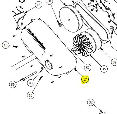 Diesel Engine CVT Belt Cover 714-3000-00 | L1009800171 - Intimidator UTV Central