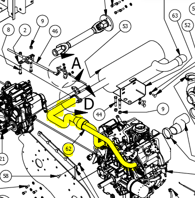 715-3011-00 Kohler 750cc Exhaust Manifold