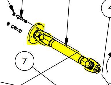 Intimidator 1000cc Diesel REAR Prop Shaft 737-2026-00 | L1009800257 - Intimidator UTV Central