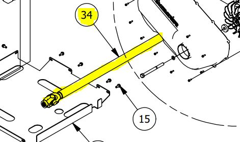 Intimidator 1000cc Diesel FRONT Prop Shaft 737-2025-00 737-2031-00 | L1009800256 L1009800260 - Intimidator UTV Central