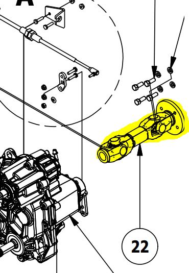Intimidator Electric REAR Prop Shaft 737-2028-00 - Intimidator UTV Central