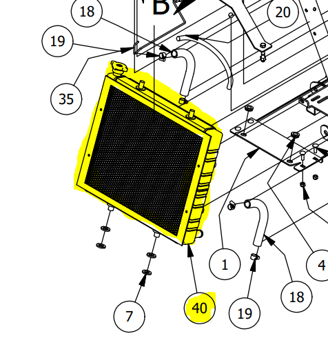 2016-21 Intimidator/Mahindra Radiator + Fan 761-2006-00 761-2008-00 761-2010-00 L1009801561 - Intimidator UTV Central