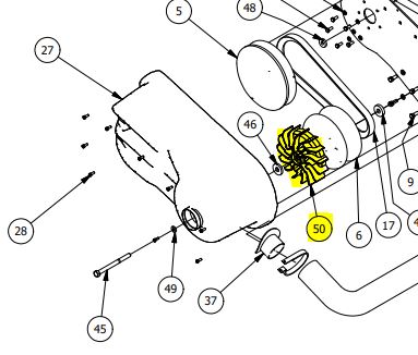 750cc CVT Clutch Fan 770-1020-00 | L1009800378 - Intimidator UTV Central