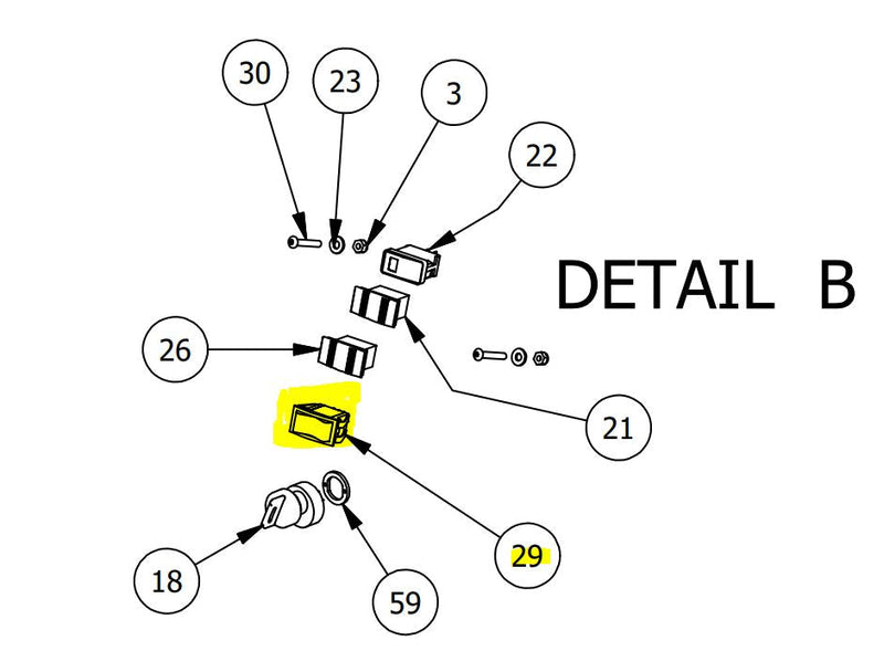 Dump Bed Up/Down Switch Classic 786-2036-00 | L1009800475 - Intimidator UTV Central