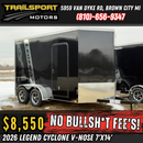 2026 LEGEND Cyclone V-Nose 7x14 Black