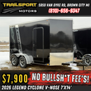 2026 LEGEND Cyclone V-Nose 7x14 Black
