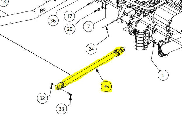 GC1K Front Drive Shaft 911234 | L1009000038 - Intimidator UTV Central