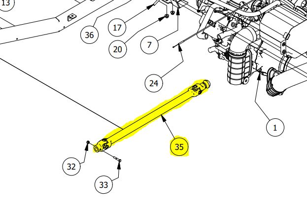 GC1K Front Drive Shaft 911234 | L1009000038 - Intimidator UTV Central