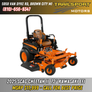 SCAG Cheetah II 72" Kawasaki FX1000V EFI 38.5hp w/ NEW Suspension Seat